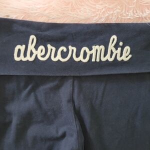Vintage 2000s Abercrombie Fold Over embroidered yoga pants size xxs